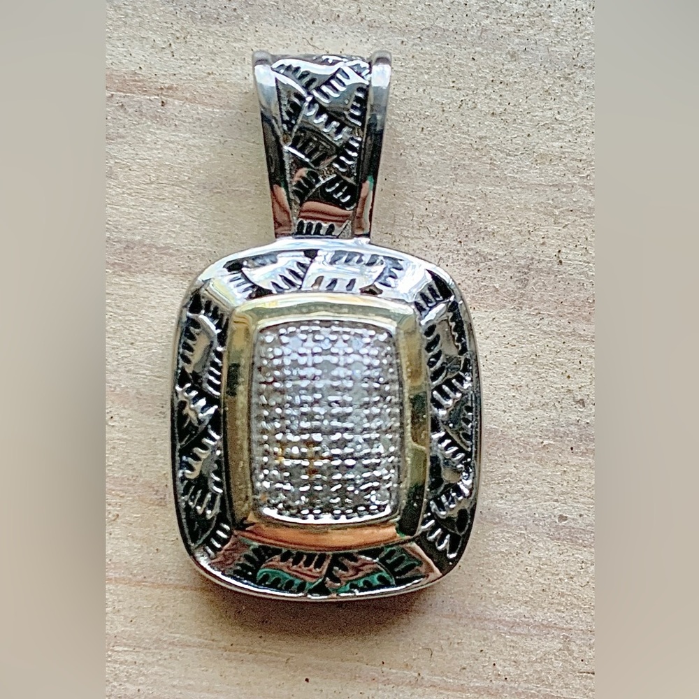 Sterling Silver & Diamond Pendant